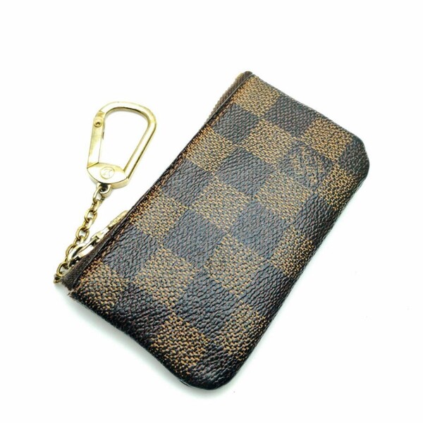 ルイヴィトン ポシェットクレ キーケース コインケース LOUISVUITTON ダミエ メモA12-75▲