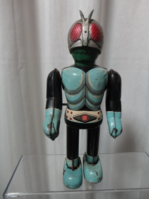 昭和レトロ ブリキ製 仮面ライダー 玩具 時代物 Yahoo!オークション -「仮面ライダー」(ブリキ) (ビンテージ)の