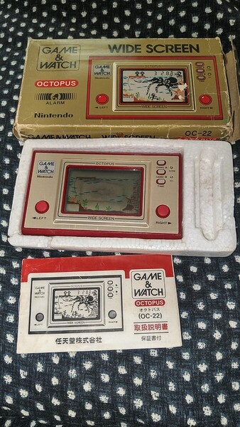 任天堂 Nintendo ゲームウォッチ オクトパス スクリーン液漏れ? 動作未確認 ジャンク品