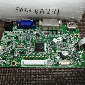 Acer PCモニター KA271用「メイン基板 基盤 操作スイッチ ケーブル のセット」単体 本体なし 液晶 制御 27インチ