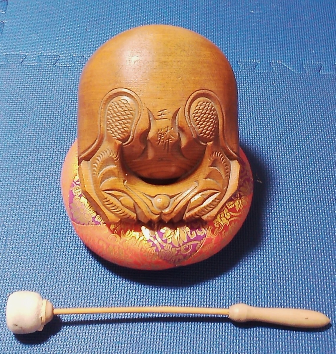 木魚　座布団付き 仏具 木魚 布団 7号（冠婚葬祭、宗教用品） | キッチン、日用品