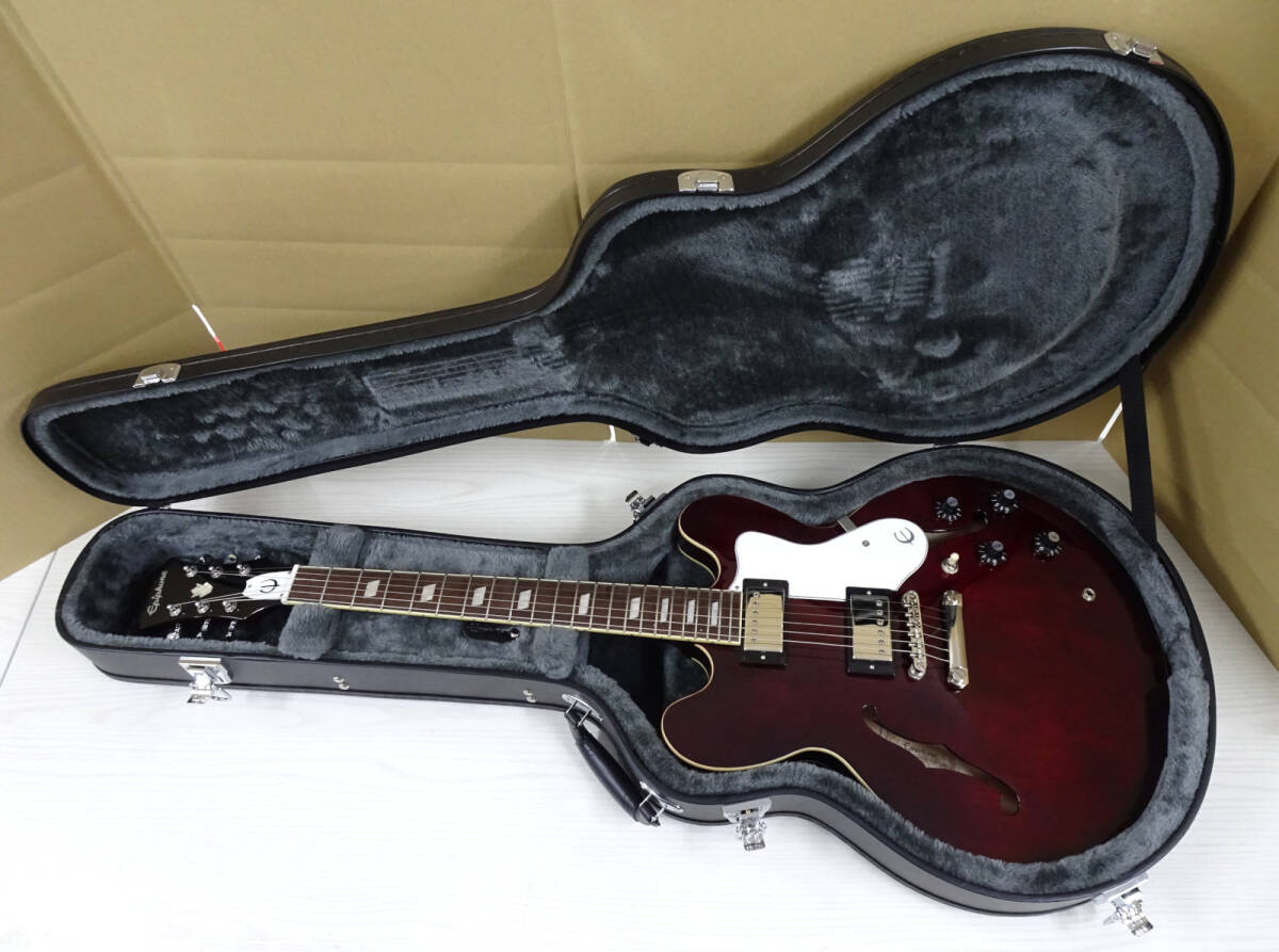 エピフォン リビエラ セミアコ Epiphone Riviera VC ケース付 エピフォン リビエラ セミアコ Epiphone Riviera VC ケース付