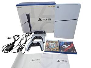 PS5 プレステ5 本体 CFIJ-10018 8K対応 PlayStation5 DualSense ダブルパック ワイヤレスコントローラー GTA5 グランツーリスモ7 美品