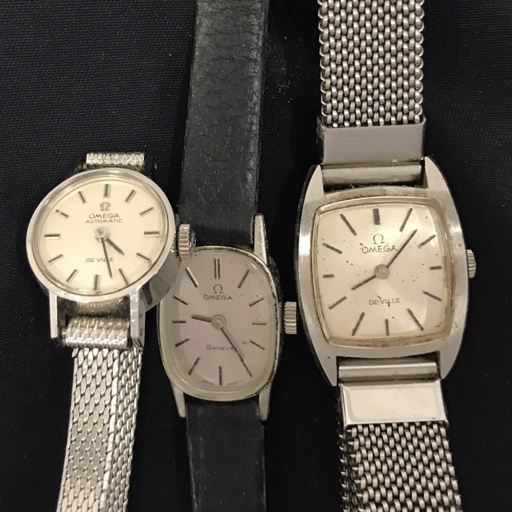 ⭐️稼働品⭐️ OMEGA DE VILLE スクエア 手巻き ビンテージ オメガ/デヴィルスクエア/シルバーダイヤル/チューラー/18KYG/手