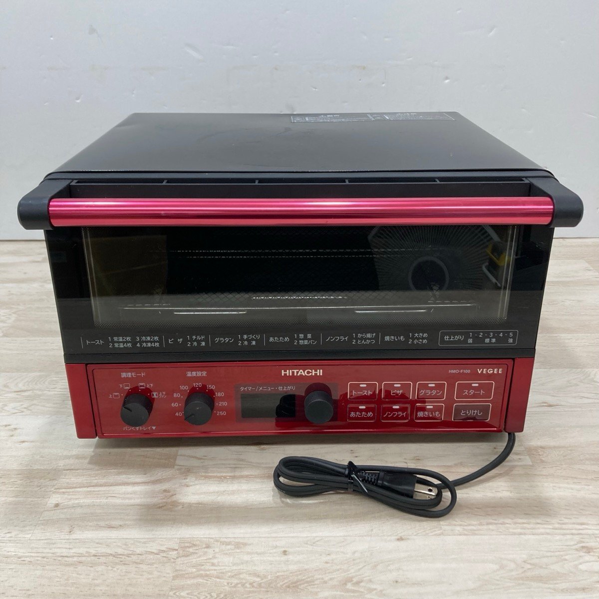 日立 - HITACHI HMO-F100 メタリックレッド 新品未使用 ヨドバシ.com - 日立 HITACHI VEGEE コンベクションオーブン