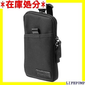 サンワダイレクト スマホポーチ リュック 3WAY取付 6.5インチまで対応 ブラック 200-BAGOP1BK 1013