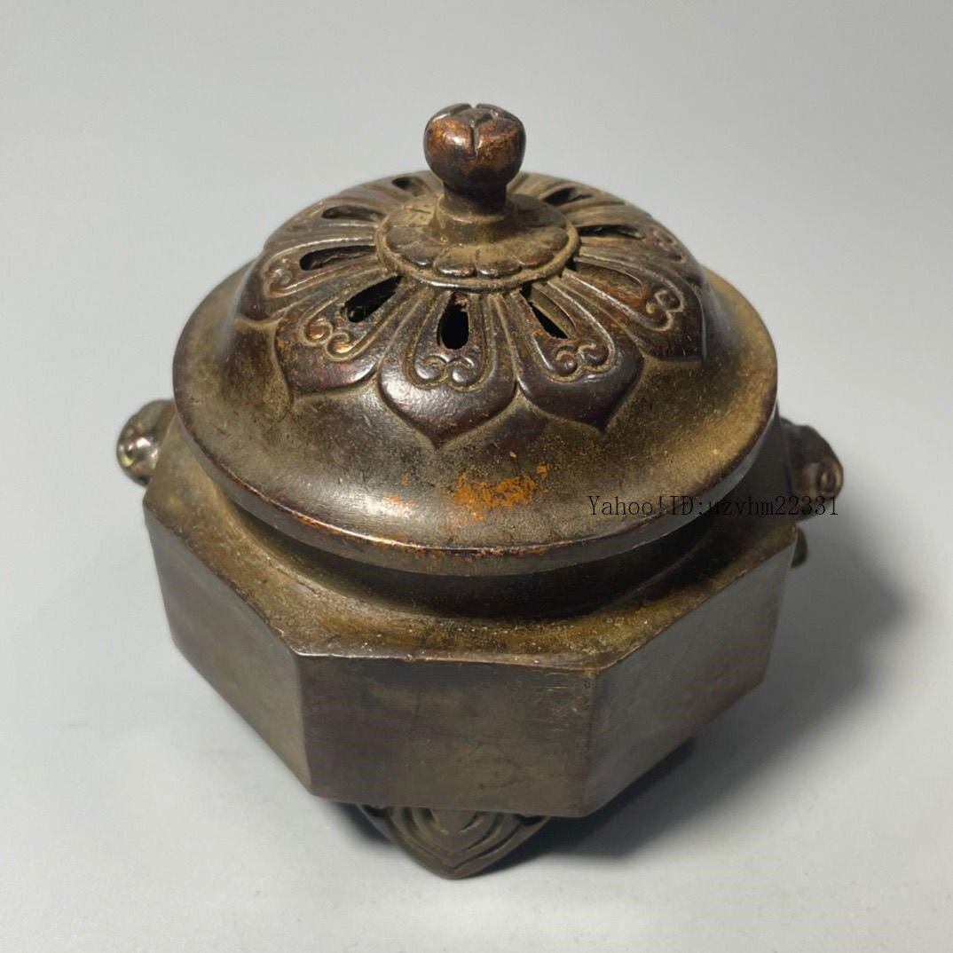 銅 細工 香炉 象蓋三層香炉 茶室 文房案頭 置物 装飾品 工芸品 銅 細工 香炉 象蓋三層香炉 茶室 文房案頭 置物 装飾品 工芸品