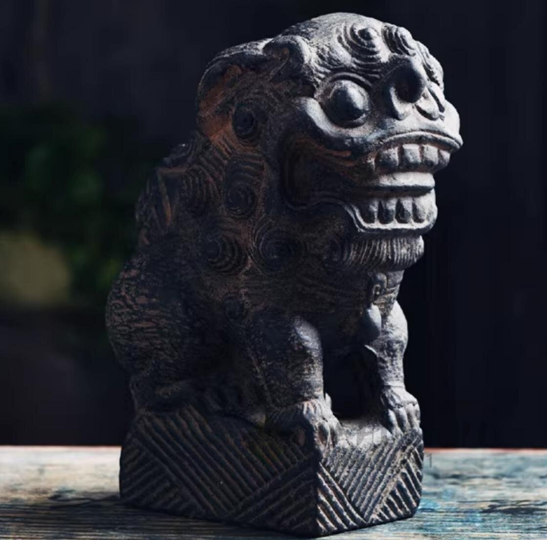 2025年最新】Yahoo!オークション -獅子 狛犬 置物(陶芸)の中古品