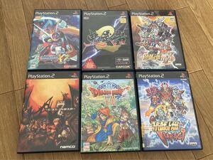 PS2 ソフト6本セット 箱説付 中古 鬼武者2 セブン スーパーロボット大戦 ロックマンX7 など