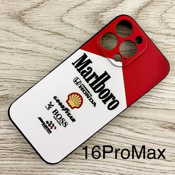 マールボロ マクラーレン ホンダ iPhone 16 Pro Max ケース F1 McLaren Honda マルボロ アイルトン・セナ スマホ