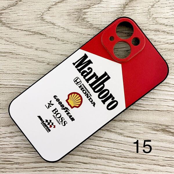 マールボロ マクラーレン ホンダ iPhone 15 ケース F1 McLaren Honda マルボロ アイルトン・セナ スマホ