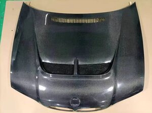 BMW E46 M3 2ドア 専用 カスタム カーボンファイバー製 ダクト付きボンネット エンジンフード フードカバー