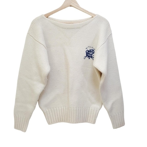 【新品未使用タグ付き】ラルフローレン ホワイト 半袖コットンニット M 楽天市場】ラルフローレン コットン ケーブル 半袖 ニット