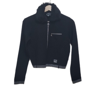 VERSACE JEANS VERSACE JEANS COUTURE Блузон размер S - черный и белый Дамы длинные рукава / молния вверх / осень красивая куртка