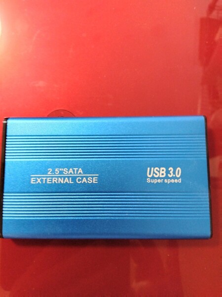HDD 1TB USB3.0ケース ケーブル付き