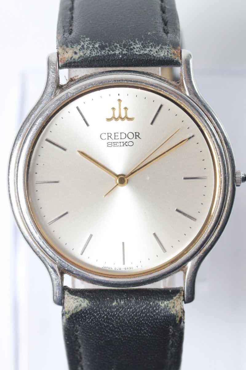 【美品】セイコー クレドール ラウンド シルバー メンズ 腕時計 999 セイコー クレドール クオン GCLX999 メンズ腕時計 - 井上時計店