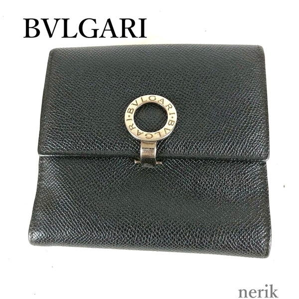【正規品】 BVLGARI ブルガリ 二つ折り財布 ブラック メンズ ブランド 人気 定番 本物 高級ブランド 鑑定済 送料無料!
