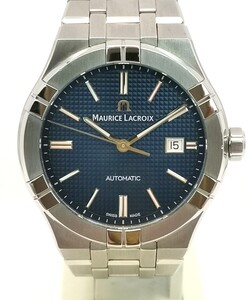 MAURICE LACROIX モーリスラクロア AI6008-SS001-430-1 アイコン 青文字盤 日差が少ない 箱保付き メンズ 自動巻き 時計