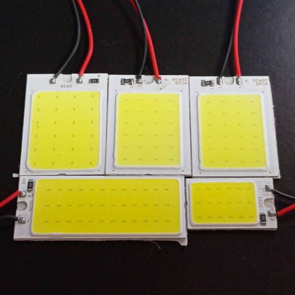 L575/585S ムーヴコンテカスタム(ムーブ) 超爆光! T10 LED ルームランプ COB 全面発光 5個セット ホワイト ダイハツ/c24/c36/c18