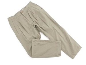 Кот Пос ОК Красивый SUNAOKUWAHARA Tuck Tapered Брюки размерM/Хаки ■◆ ☆ fhb3 Женщины