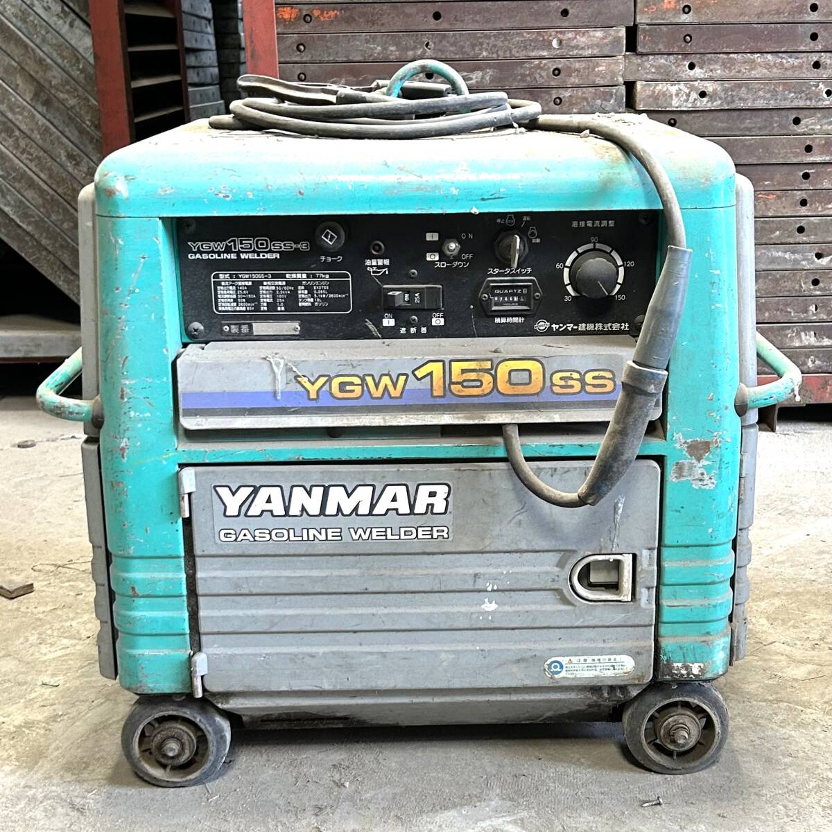 コマツ 発電機/溶接機　KW-150C アーク溶接 Yahoo!オークション - KOMATSU コマツ エンジン溶接機 発電機 KW