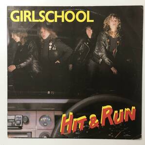GIRLSCHOOL HIT & RUN UK盤 10インチ NWOBHM