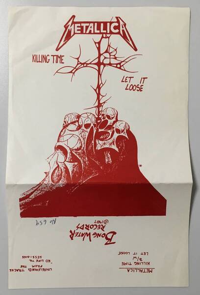 METALLICA KILLING TIME US盤 1000 COPIES ONLY