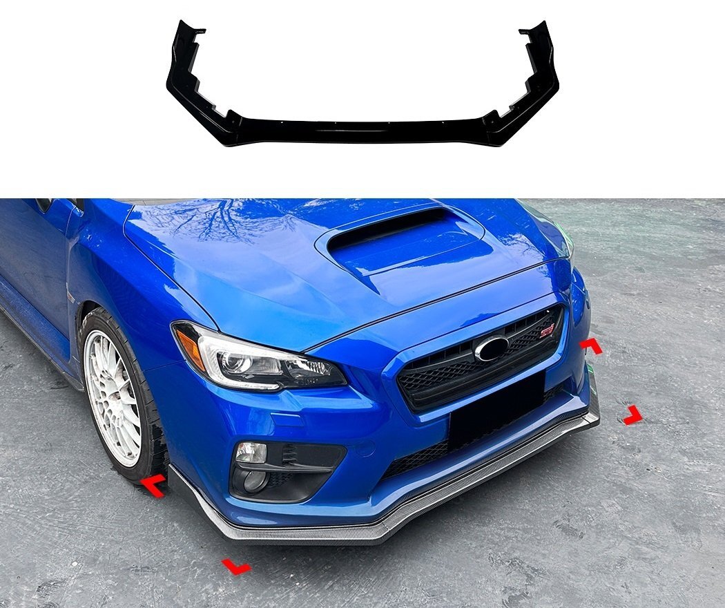 スバル WRX STI VAB VAG フロントリップ グロスブラック Amazon | BlissBalance スバル WRX S4 STI VAG VAB型 2014-2021