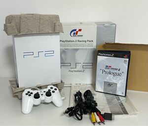 (1) ★動作確認済★ PlayStation 2 PS2 本体 SONY PS2 PlayStation 2 パール ホワイト SCPH-55000 GT CWソニー SONY GT CWソニー