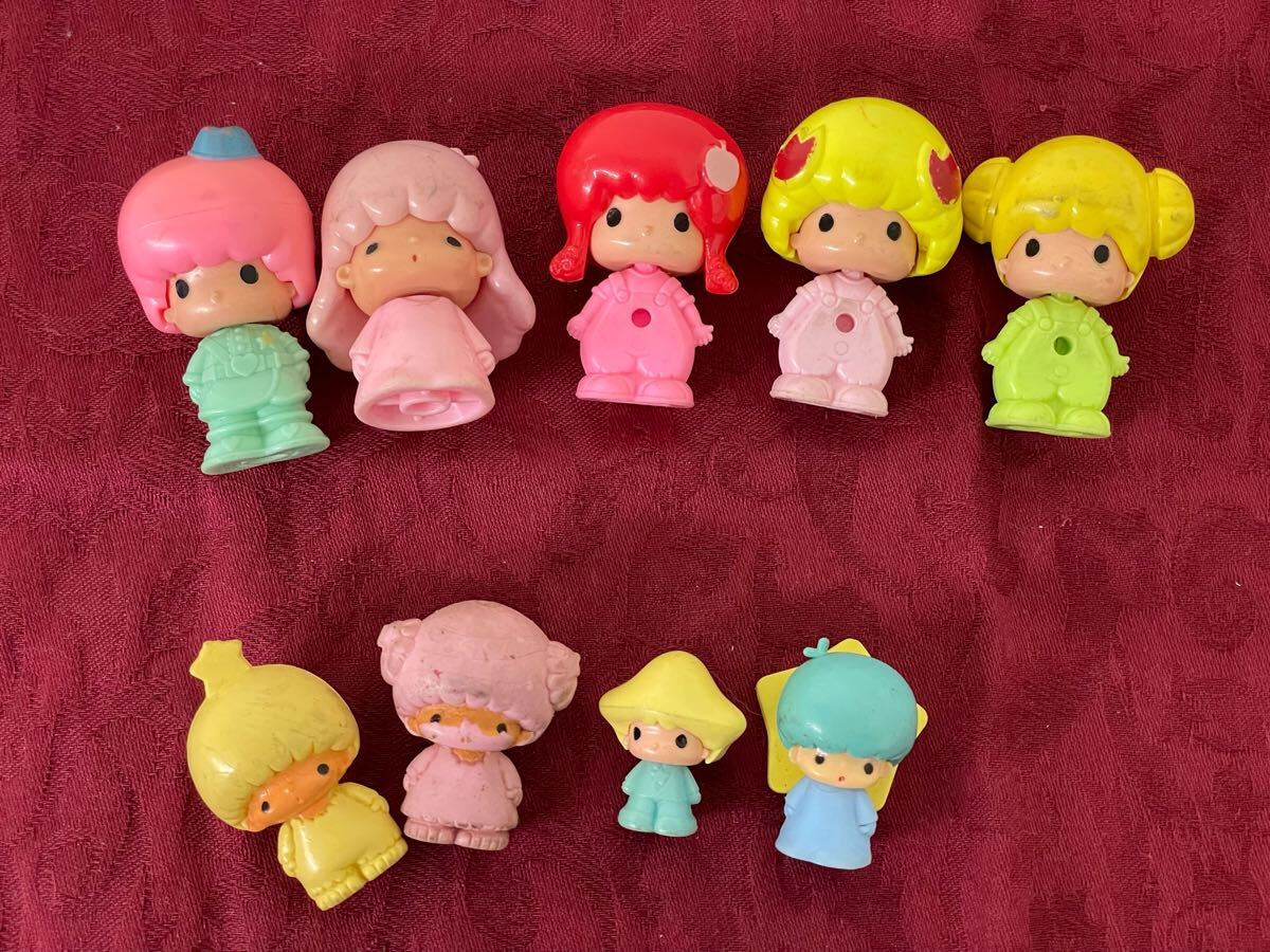 昭和レトロ ヴィンテージ リトルツインスターズ ララ 人形 他 小物色々 中古 Yahoo!オークション -「昭和 レトロ 人形」(リトルツイン