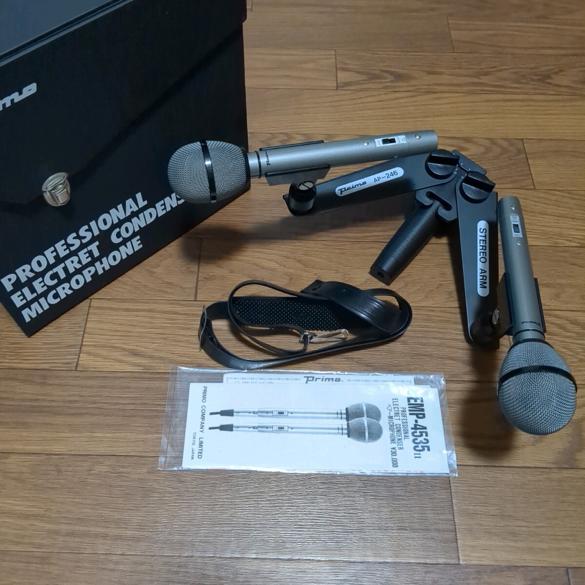 Peimo エレクトレットコンデンサーマイクロフォン 2本セットビンテージ機材 Peimo エレクトレットコンデンサーマイクロフォン 2本セット