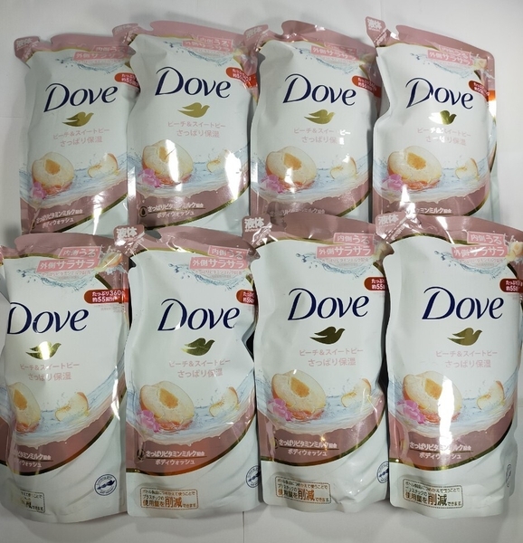 ユニリーバ Dove ダヴ ボディウォッシュ ピーチ&スイートピー 360g 詰替 ボディソープ 8個セット y10917-8-HA17