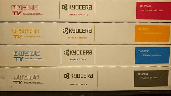 送料無料 京セラ 純正 TK-8376K ブラック TK-8376C シアン TK-8376M マゼンタ TK-8376Y イエロー トナーキット 4色セット