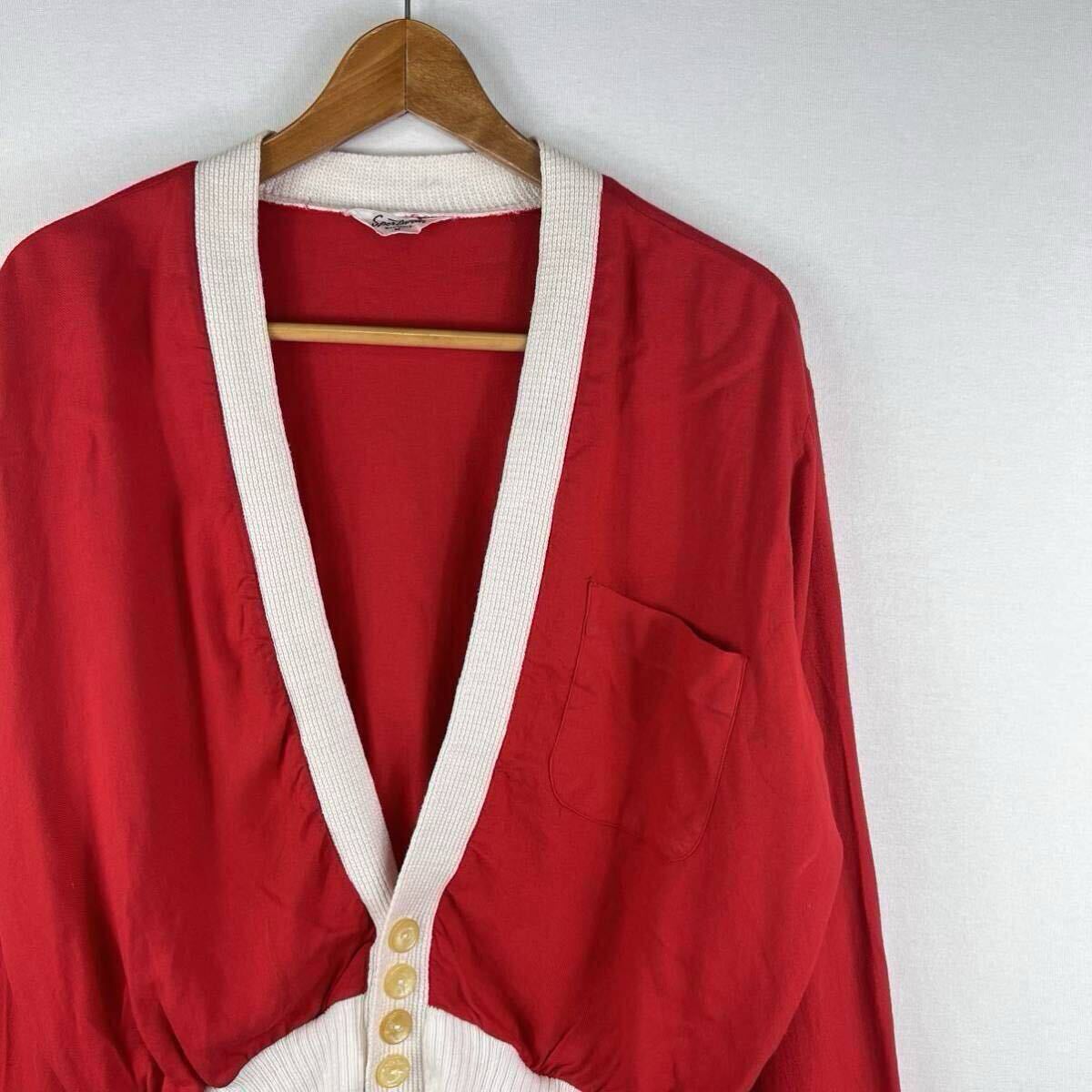 50s Lancer シャツ ロカビリー 赤×黒 ギャバ 50s Lancer シャツ ロカビリー 赤×黒 ギャバ - メルカリ