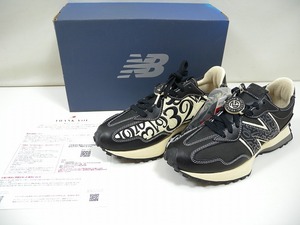 HK5468★New Balance ニューバランス MS327FMD 27cm 黒×白 メンズ シューズ 靴 保管品 未使用?