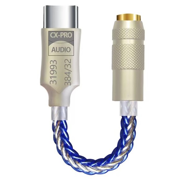 【送料込】GraveAudio DA06 CX31993 Hifi USB DAC Type C 3.5mm ブルー 新品 イヤホン 変換ケーブル