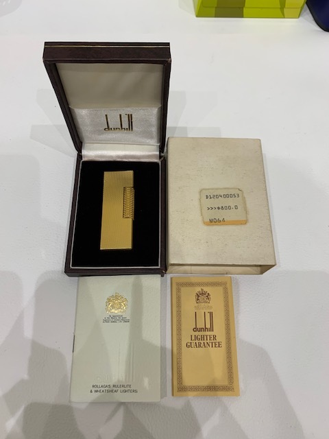 dunhill ゴールドライター 未使用に近い オリジナルボックス付き Yahoo!オークション -「ダンヒルライターゴールド」の落札相場