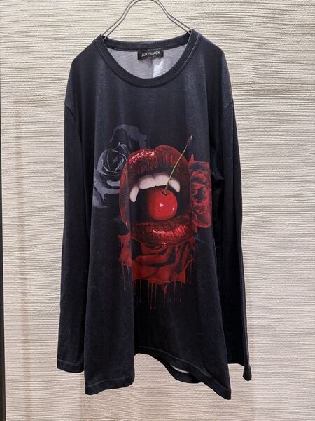 00s japanese label long sleeve t-shirt jury black ifsixwasnine share spirit kmrii 14th addiction goa rick owens l.g.b. midas fuga
