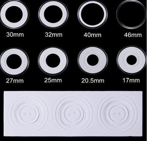  бесплатная доставка высокое качество 10 шт 46 mm монета Capsule комплект ячейка для монет box память . старая монета деньги хранение место хранения монета десять тысяч . памятная монета 