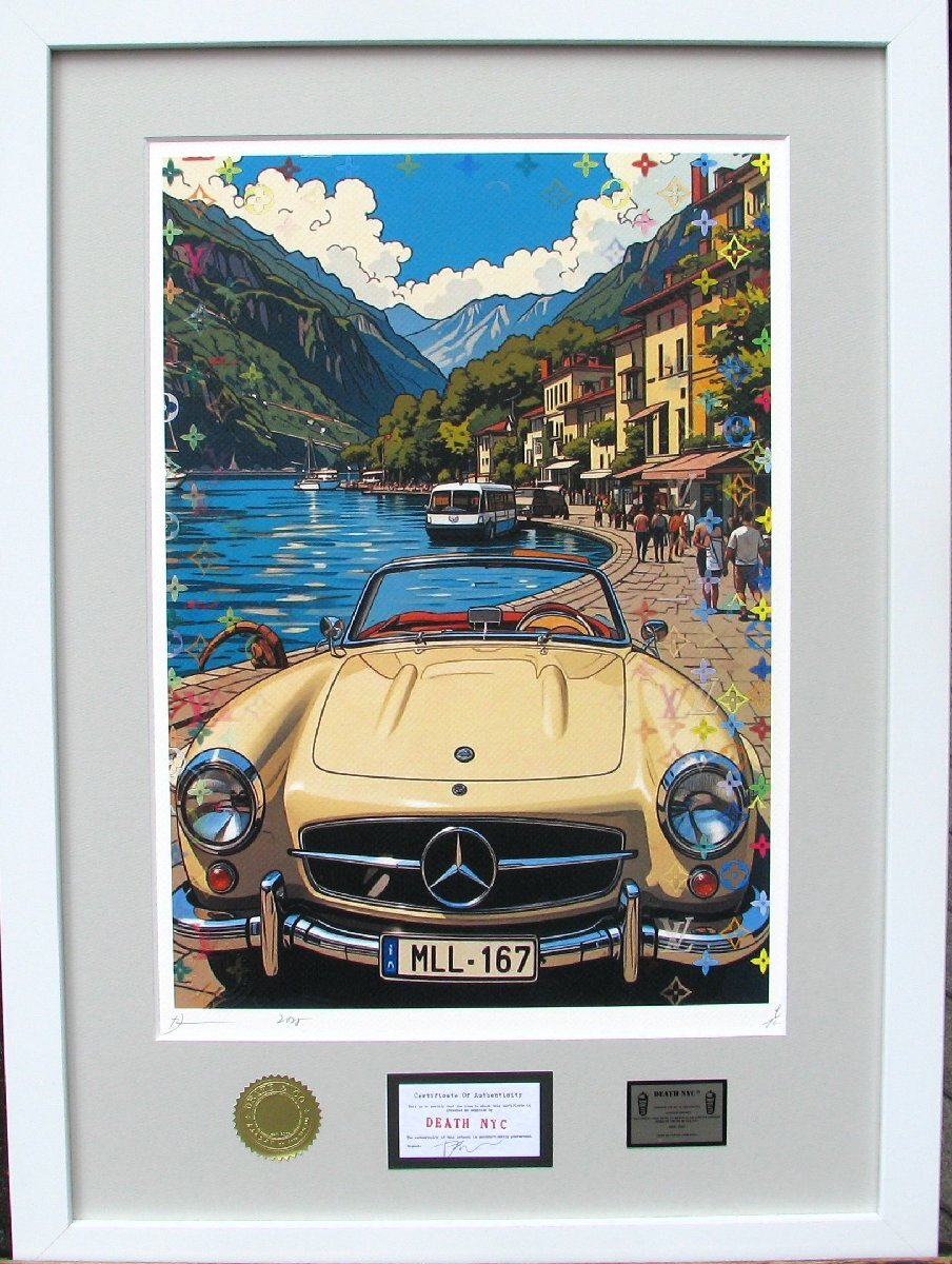 DEATH NYC W682 オフィシャルより入手　額付き　新品 Yahoo!オークション - DEATH NYC 額付き 世界限定100枚 アート
