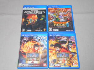 PS Vita用ソフト 4点セット ONE PEACE、ドラクエ、マインクラフト