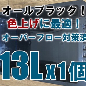 【台風も安心!】スマートバルブでオーバーフロー対策済み飼育容器NVボックス13L、1個(ブラック)