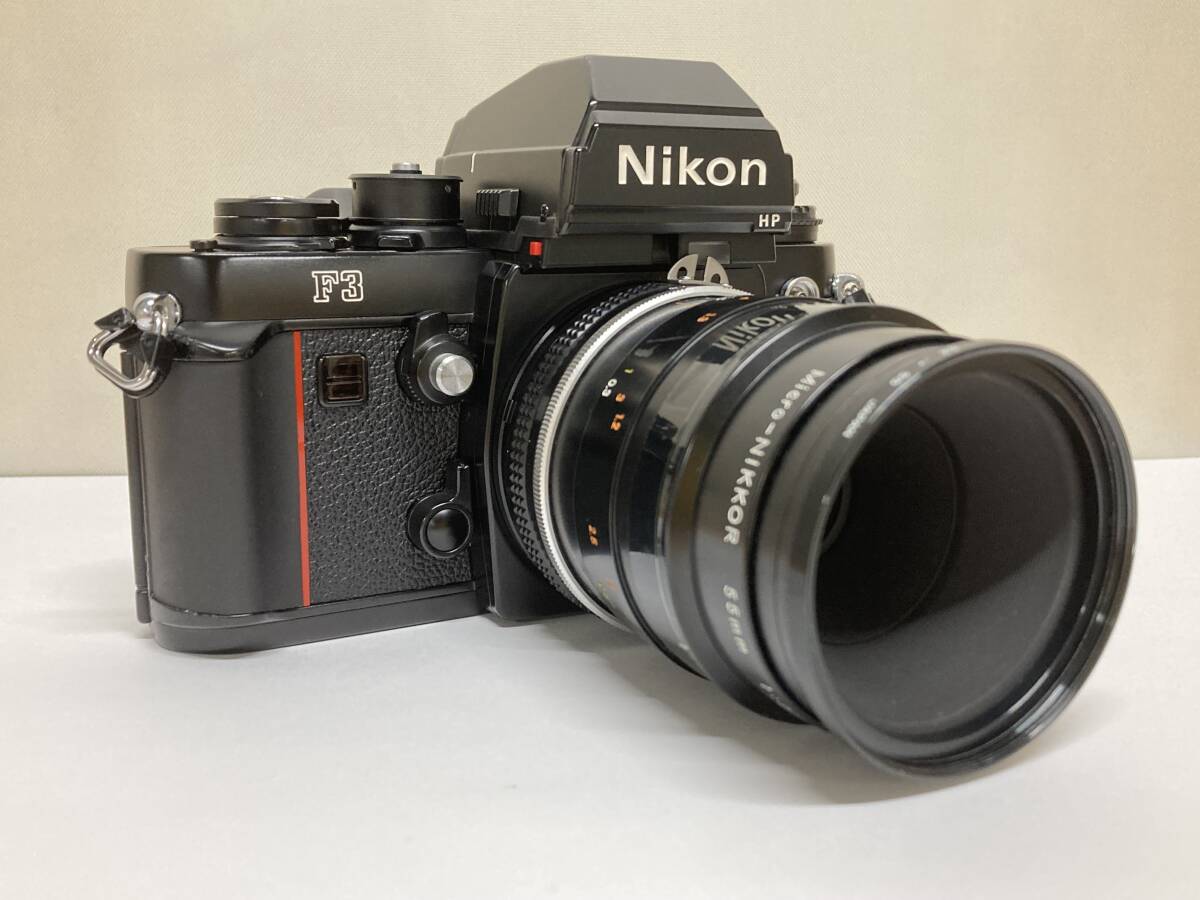 【動作OK】Nikon ニコン F3 HP ハイアイポイント ケース 説明書付 動作OK】Nikon ニコン F3 HP ハイアイポイント ケース 説明書付