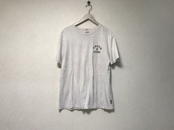 本物ゴーヘンプGOHEMPコットンヘンププリント半袖Tシャツメンズサーフアメカジミリタリーストリートスケーターワーク白ホワイトM