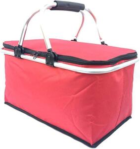 454 レッド クーラーボックス 保冷 保温 防水 30L 大容量 折り畳み