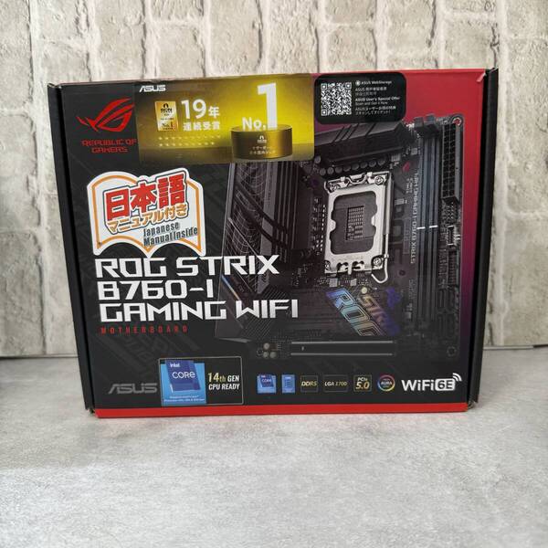 【ほぼ未使用 】ASUS ROG STRIX B760-I GAMING WIF :マザーボード 自作PC パソコン パーツ インテル