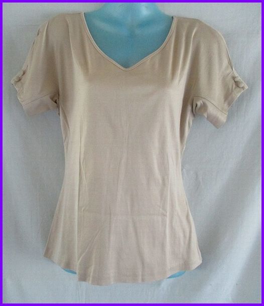 ♪M11784/MOGA+半袖カットソー+サイズ？+ベージュ+