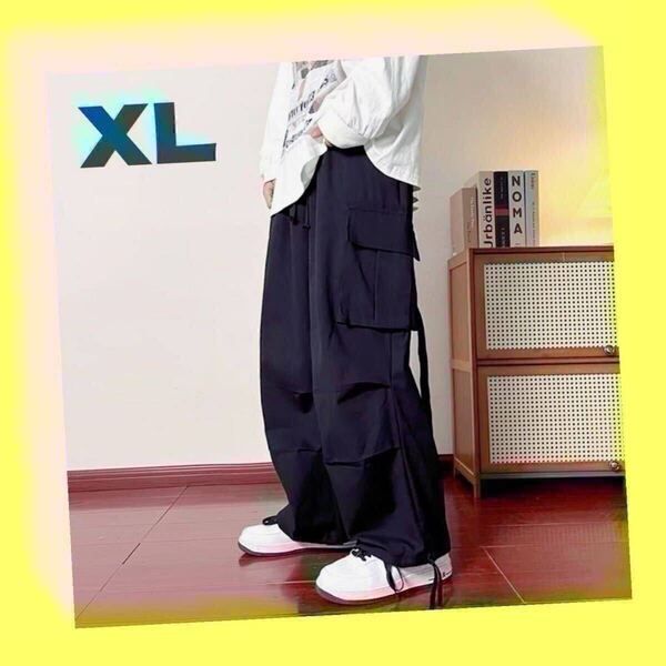 カーゴパンツ ワイドパンツ ワイドカーゴパンツ ワークパンツ ミリタリーパンツ メンズパンツ ストリートコーデ 韓国人気 XLサイズ