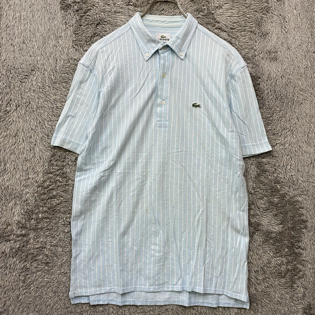 ラコステ ポロシャツ グレー サイズ 3 国内正規品 使用僅少 LACOSTE レギュラーフィット ポロシャツ グレー 襟ワニ｜Yahoo