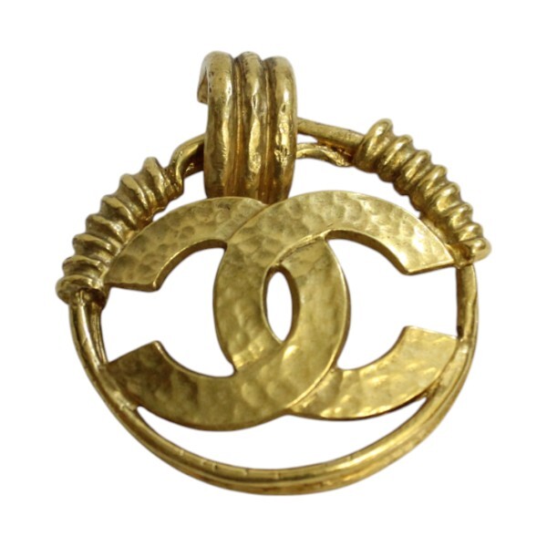 CHANEL シャネル ヴィンテージ ココマーク ゴールドカラー イヤリング 9